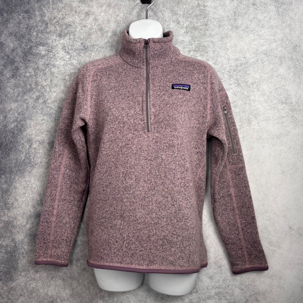 Patagonia Women's Better Sweater 1/4 Quarter Zip in Hazy Purple Size Small‎